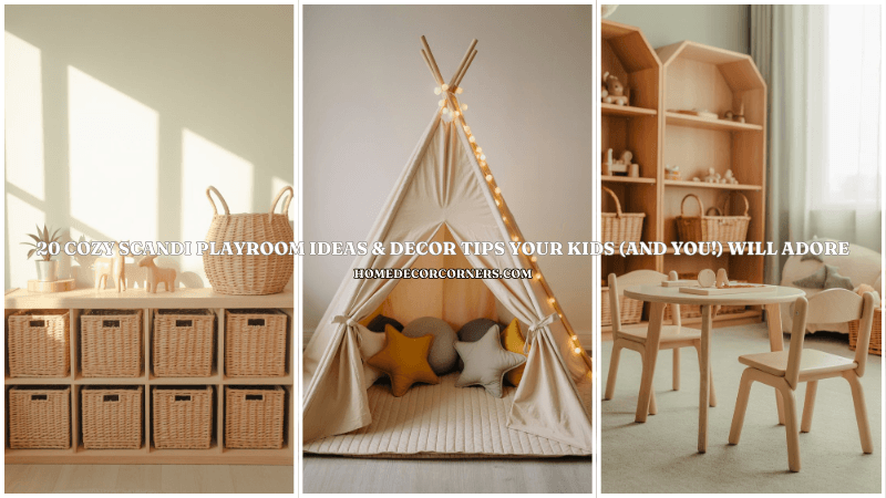 20 Cozy Scandi Playroom Ideas & Decor Tips Your Kids (and You!) Will Adore