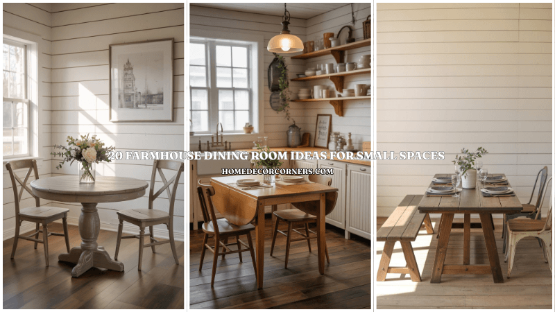 20 Farmhouse Dining Room Ideas For Small Spaces