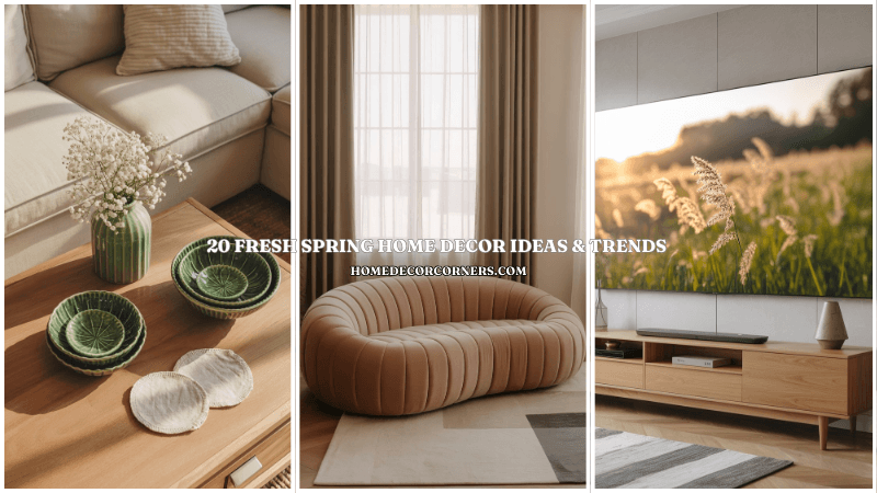 20 Fresh Spring Home Decor Ideas & Trends