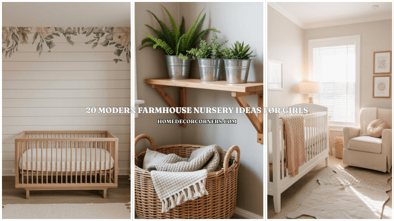 20 Modern Farmhouse Nursery Ideas for Girls