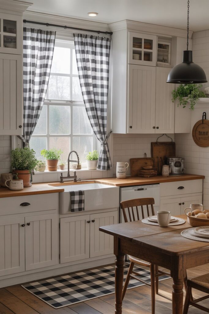 Plaid Accents & Cozy Textiles