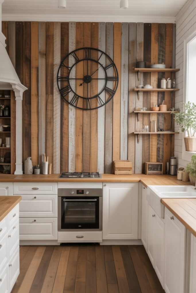 Reclaimed Wood Feature Wall