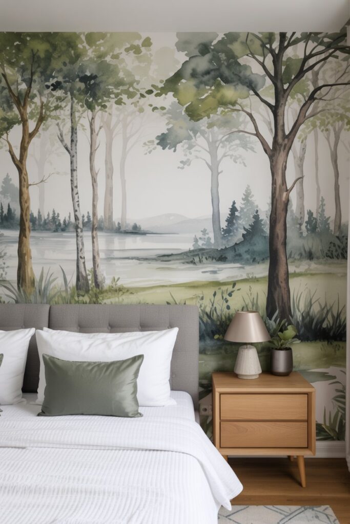 Abstract Woodland Scene