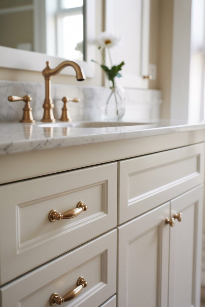 Antique Brass or Champagne Gold Hardware