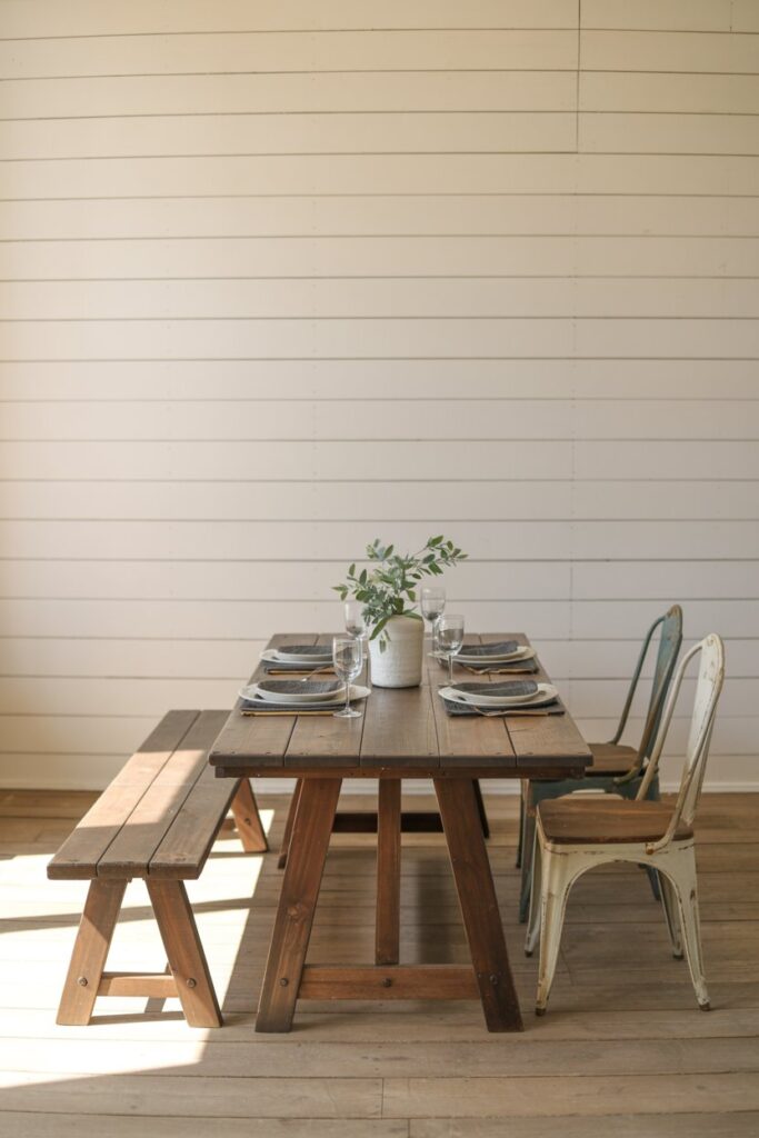 Bench Seating on One Side