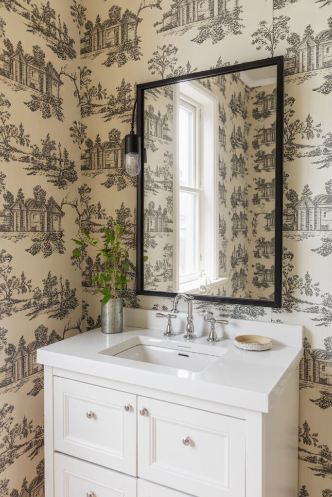 Black and White toile (Minimalist)