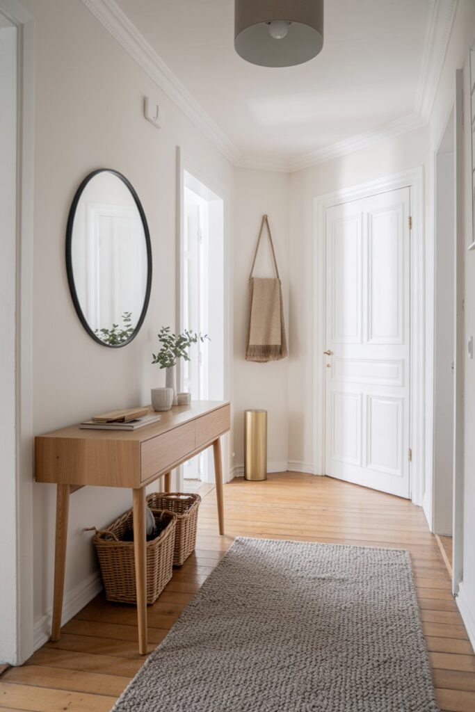 Bright White and Warm Wood