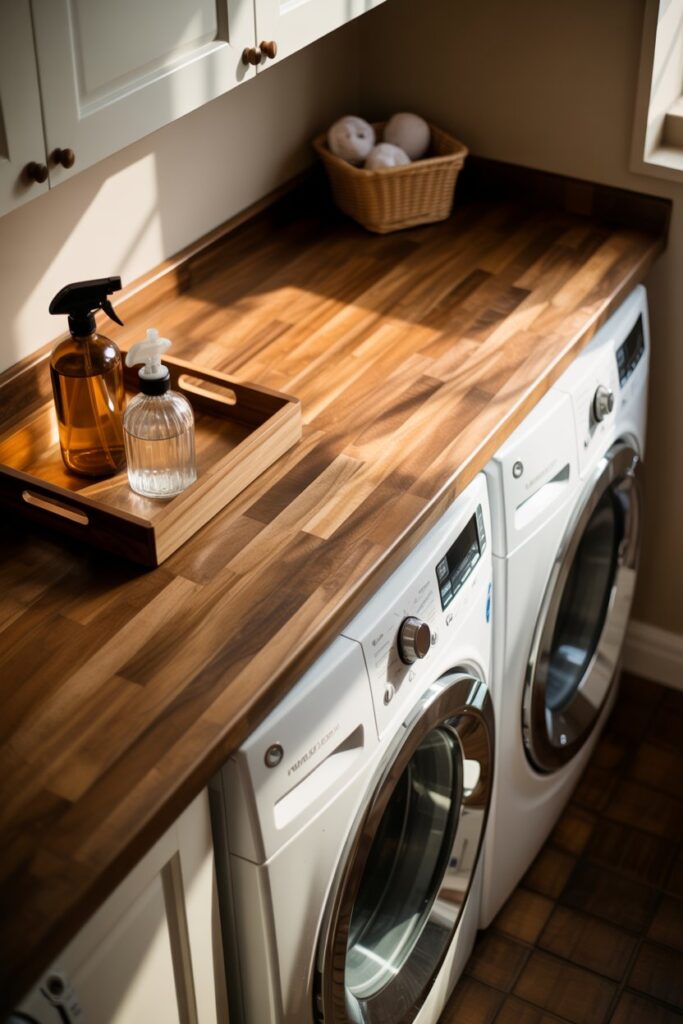Butcher Block Countertops Over Appliances