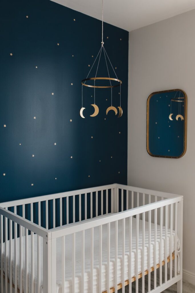 Celestial Navy and Gold Accents