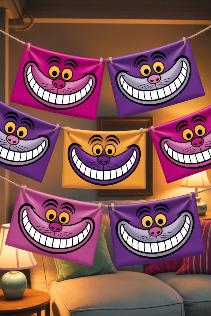 Cheshire Cat Grin Garlands