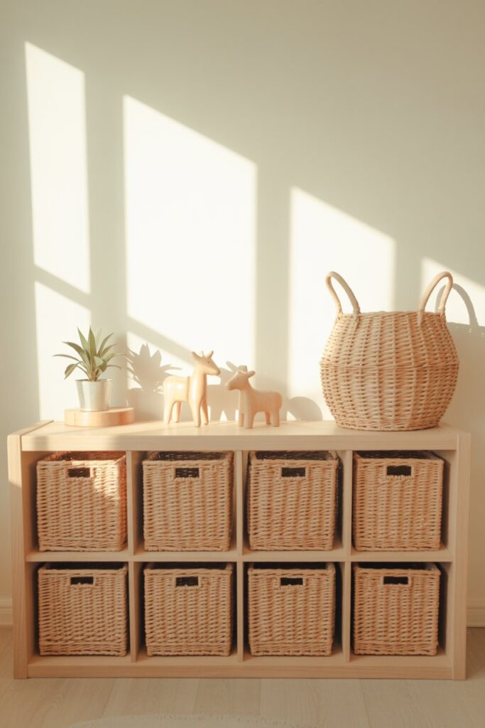 Clever Storage with Woven Baskets