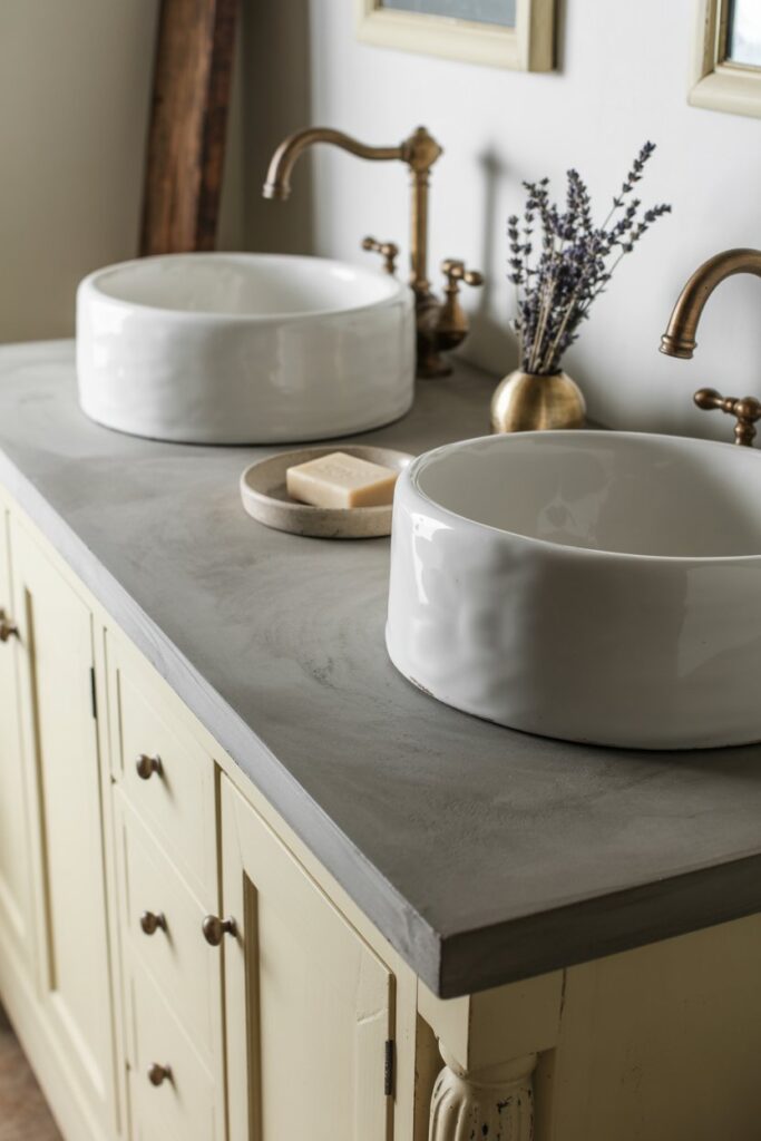 Concrete or Marble-Effect Countertops