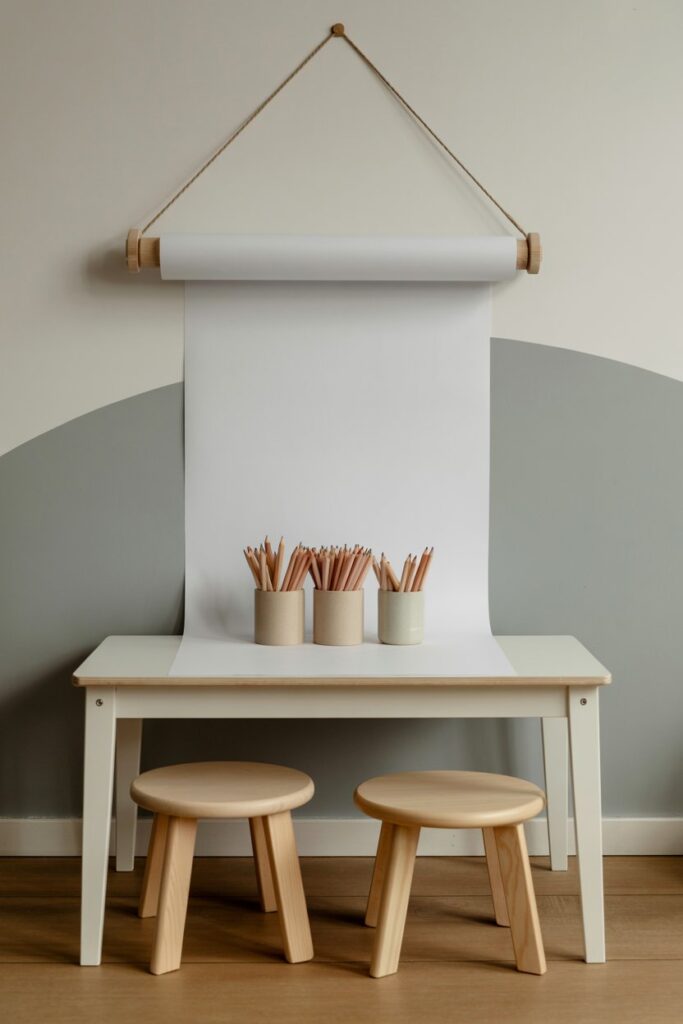 Dedicated Art Station with Paper Roll