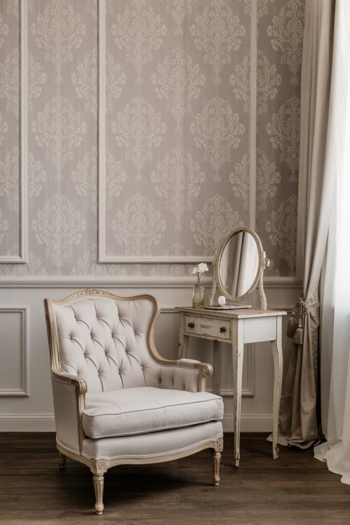 Delicate Damask in Neutrals