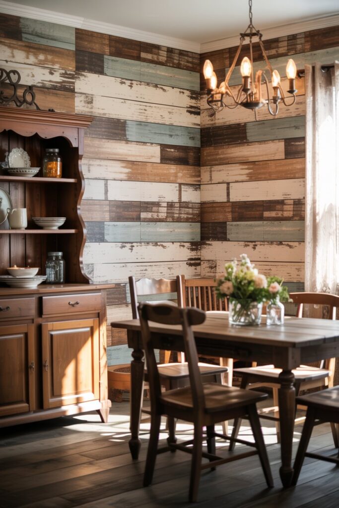 Distressed Wood Plank Effect