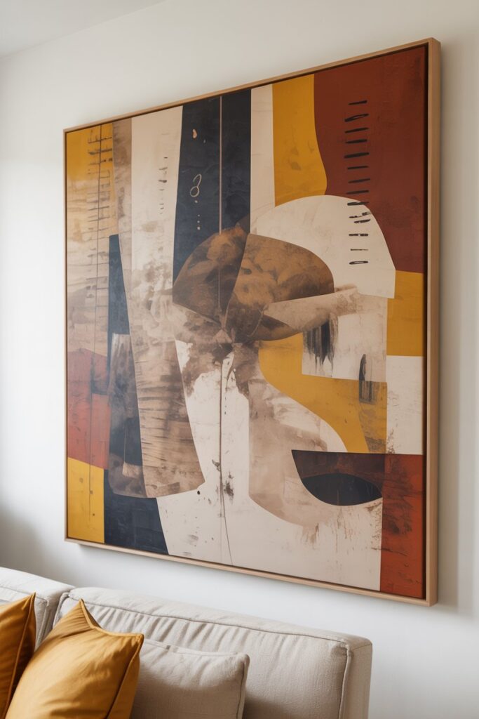 Eclectic Artwork with Minimalist Framing