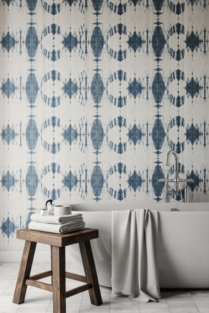 Faded Indigo Shibori