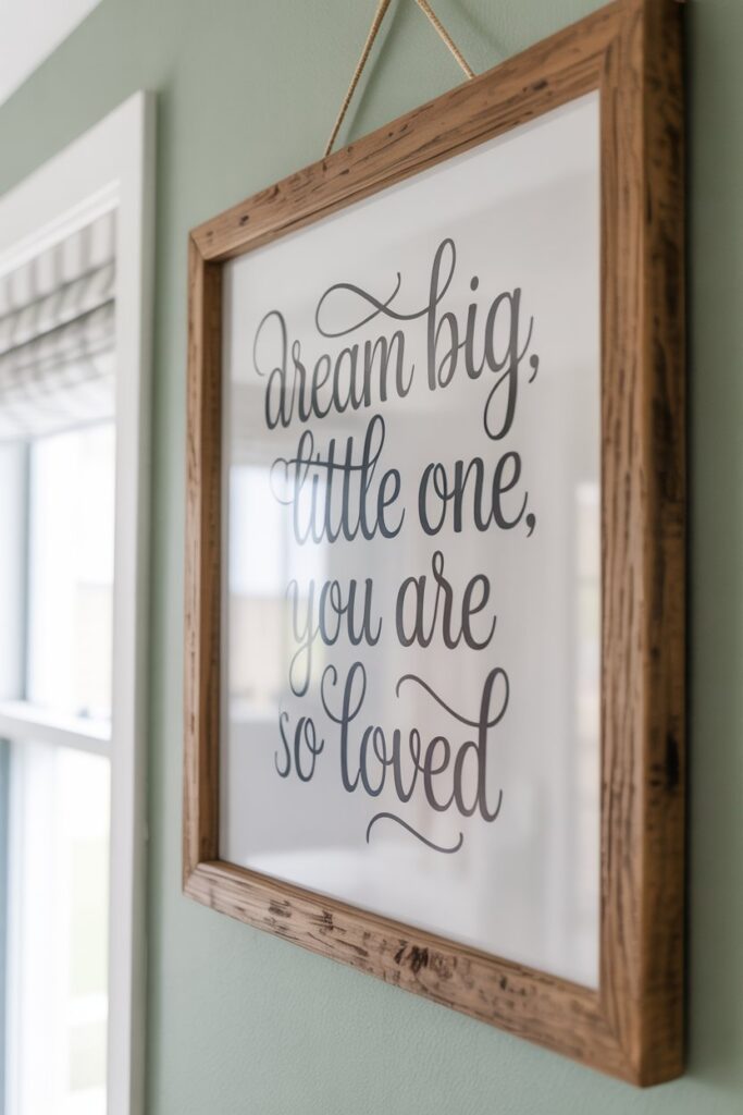 Framed Hand-Lettered Quotes