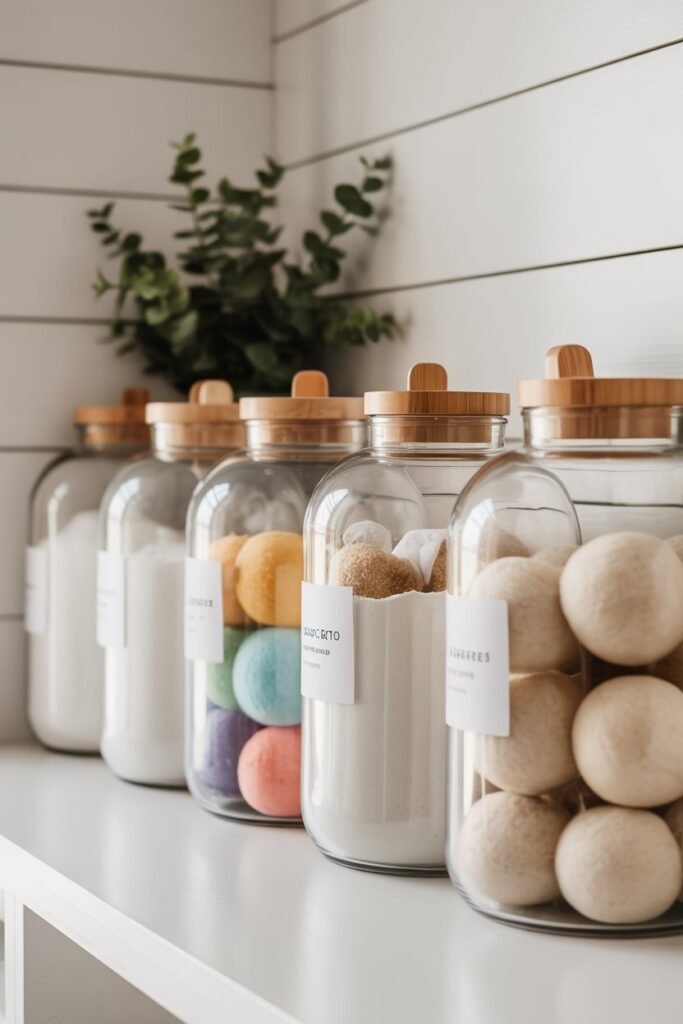Glass Jars and Canisters for Decanting