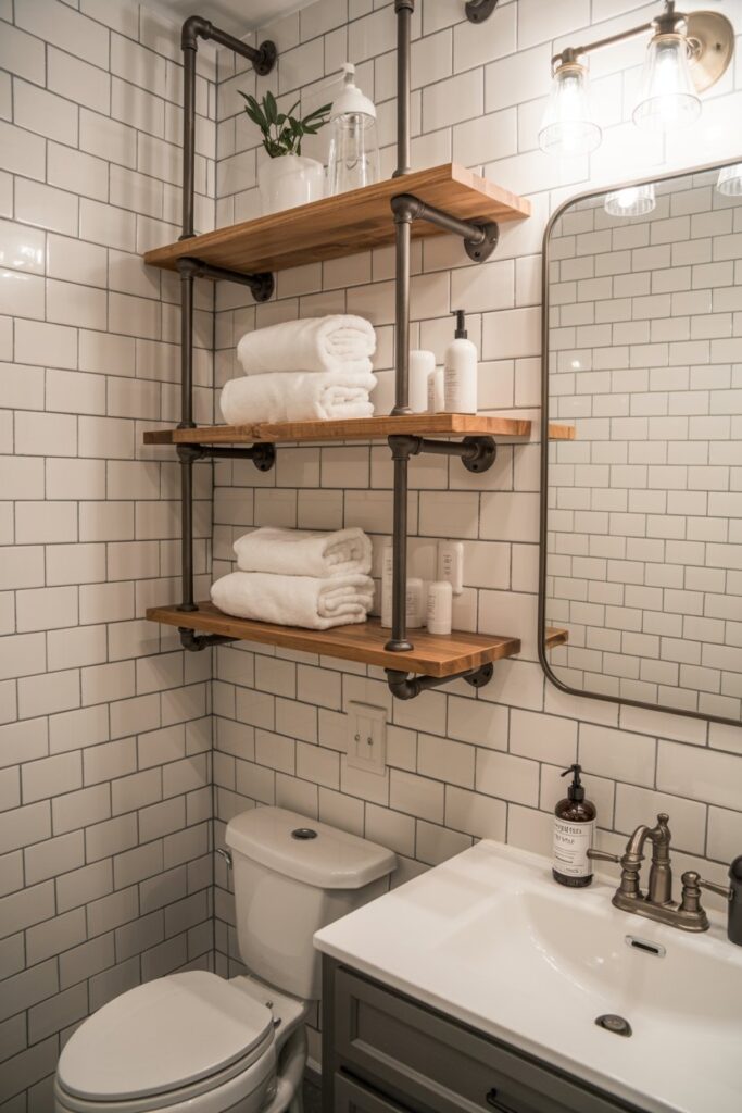 Industrial Pipe Shelving