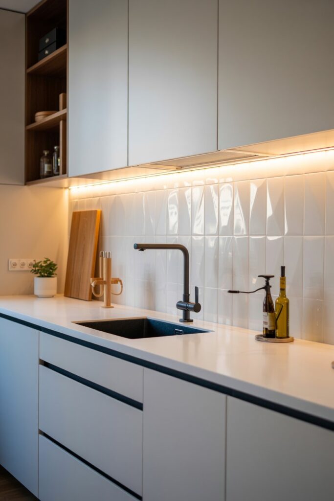 Integrated Lighting Under Cabinets