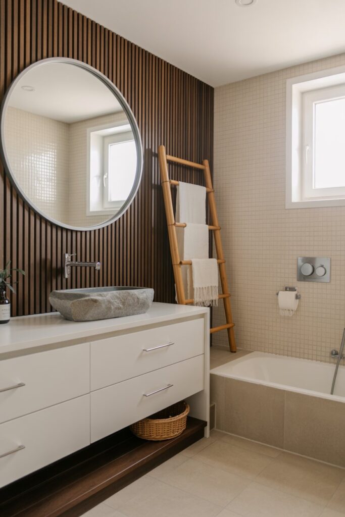 Japandi-Style Slatted Accents