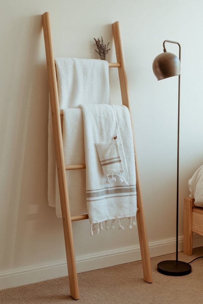 Ladder Towel Rack for Guests