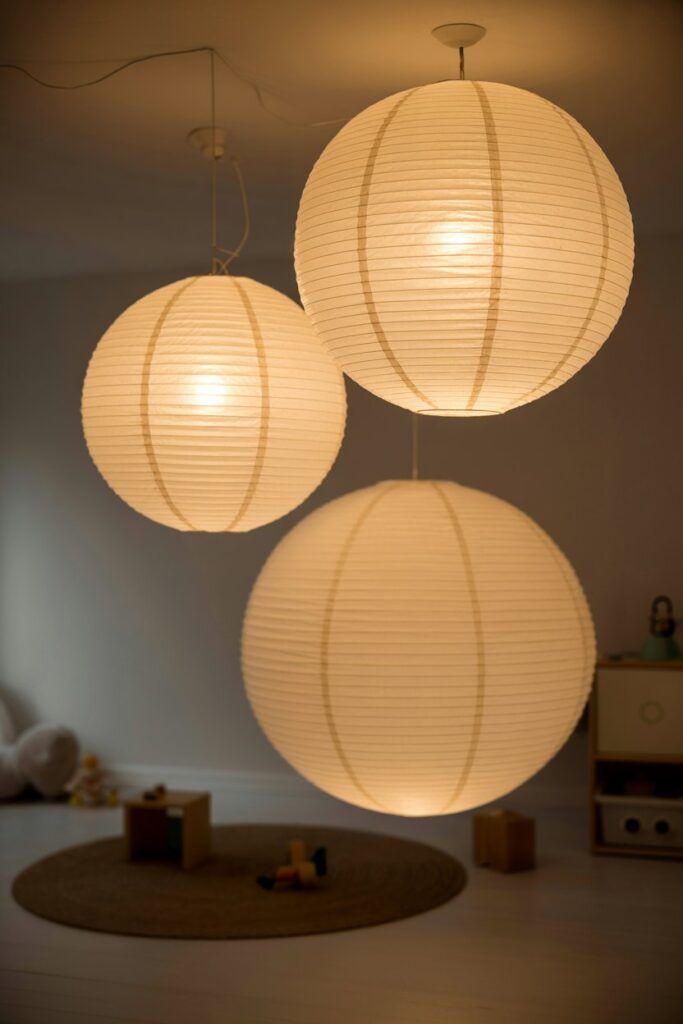Layered Lighting with Paper Lanterns