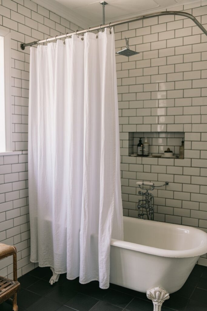 Linen Shower Curtain