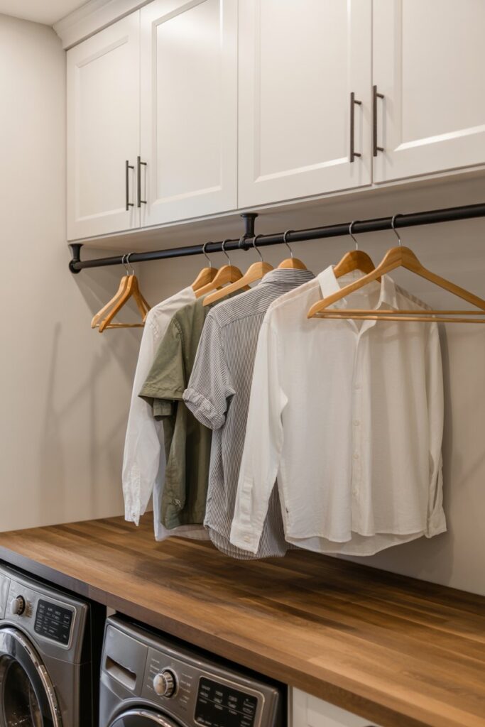 Matte Black Metal Floating Rods