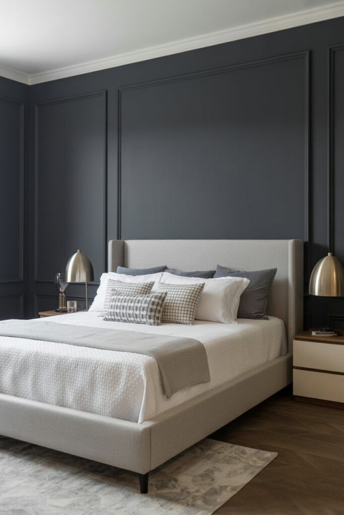 Moody Charcoal Accent Walls