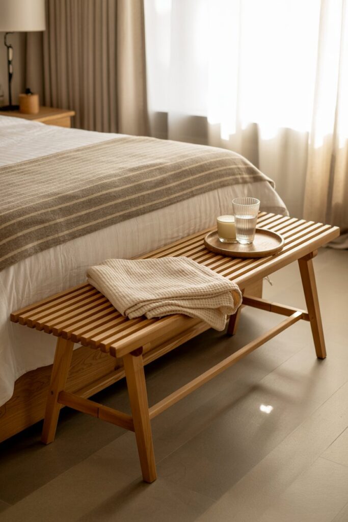 Multi-Functional Bench at the Foot of the Bed