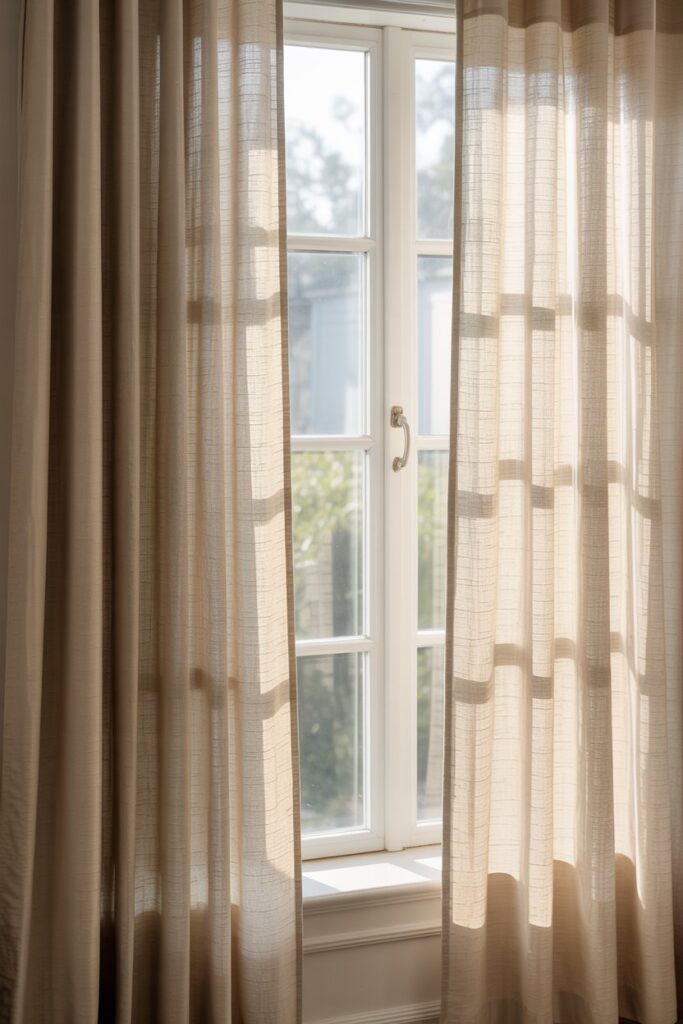 Natural Linen Curtains and Sheer Fabrics