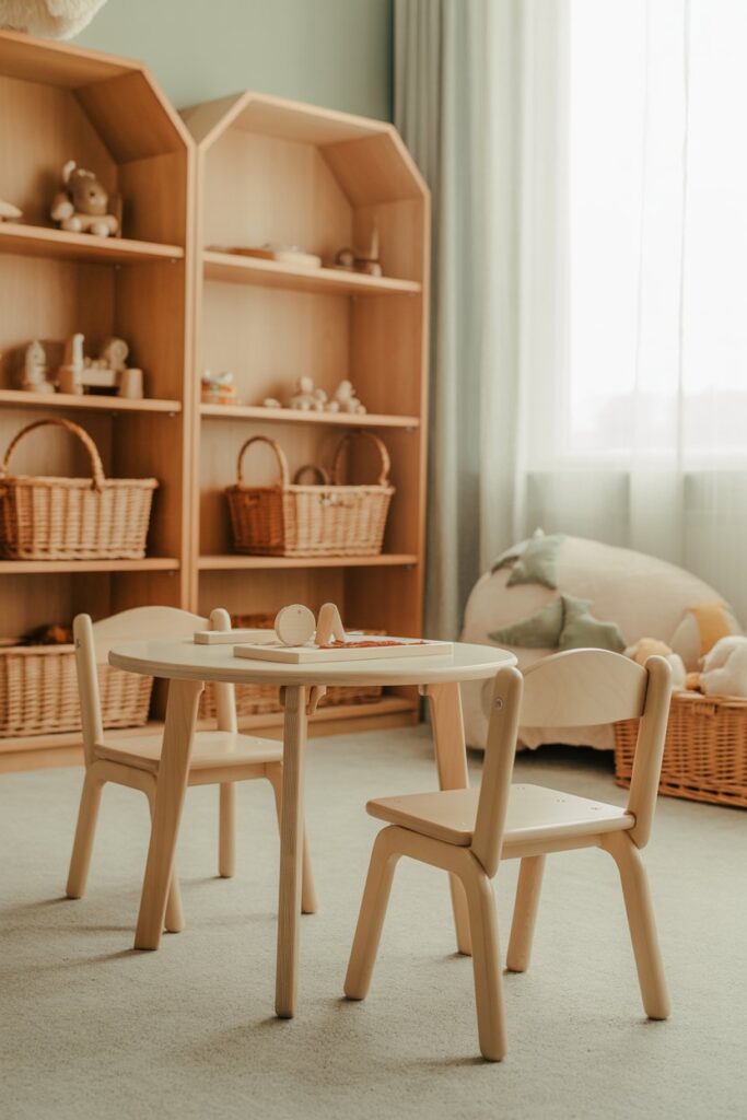 Natural Wood Furniture & Earthy Tones