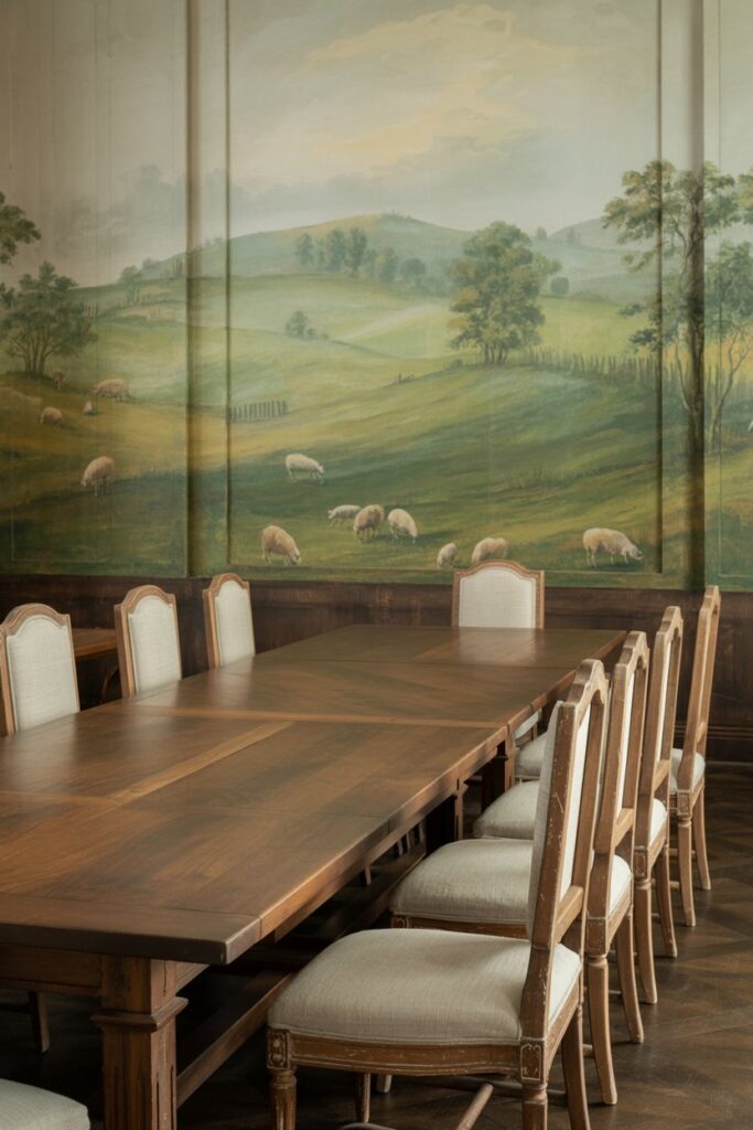 Pastoral Landscape Mural