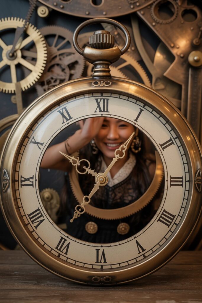 Pocket Watch Photo Booth Backdrop