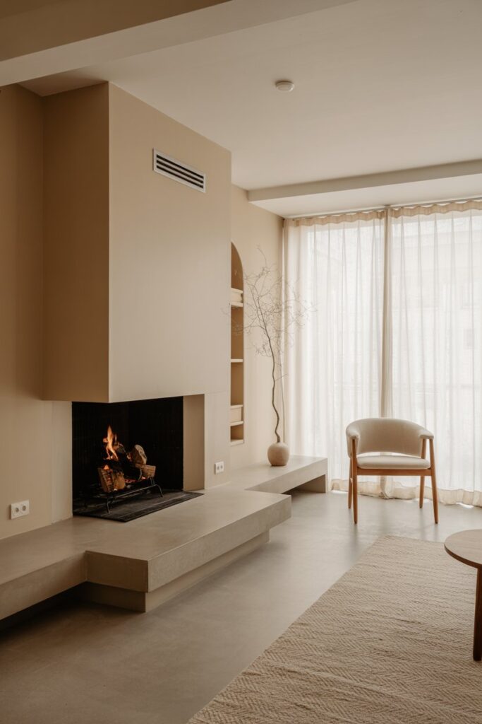 Raised Fireplace Platform