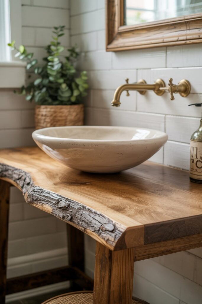 Rustic Wood Vanity Top