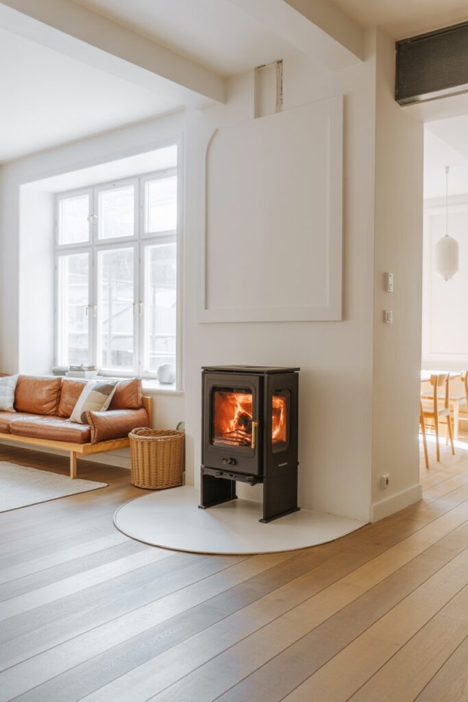 Scandi Stove on a Pedestal