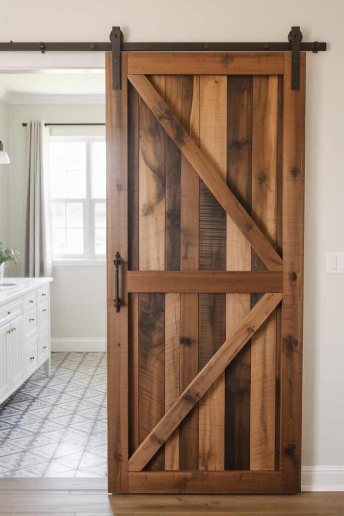 Sliding Barn Door for the Master Ensuite
