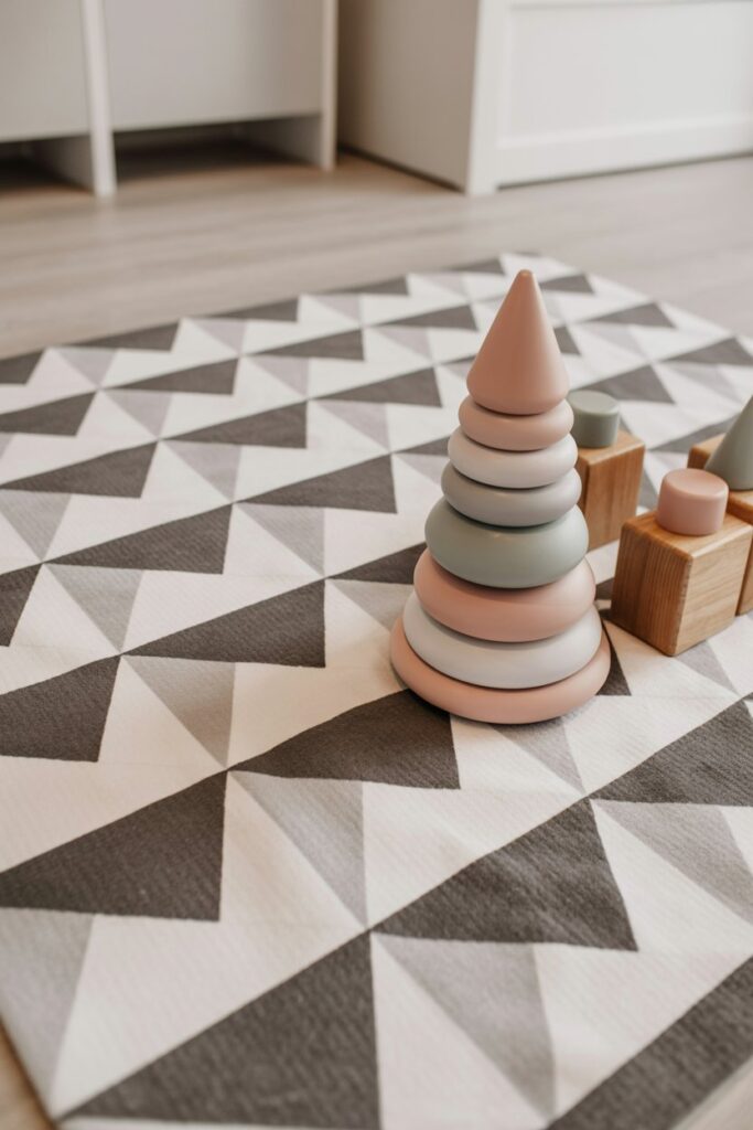 Soft Pastels and Geometric Play Mats