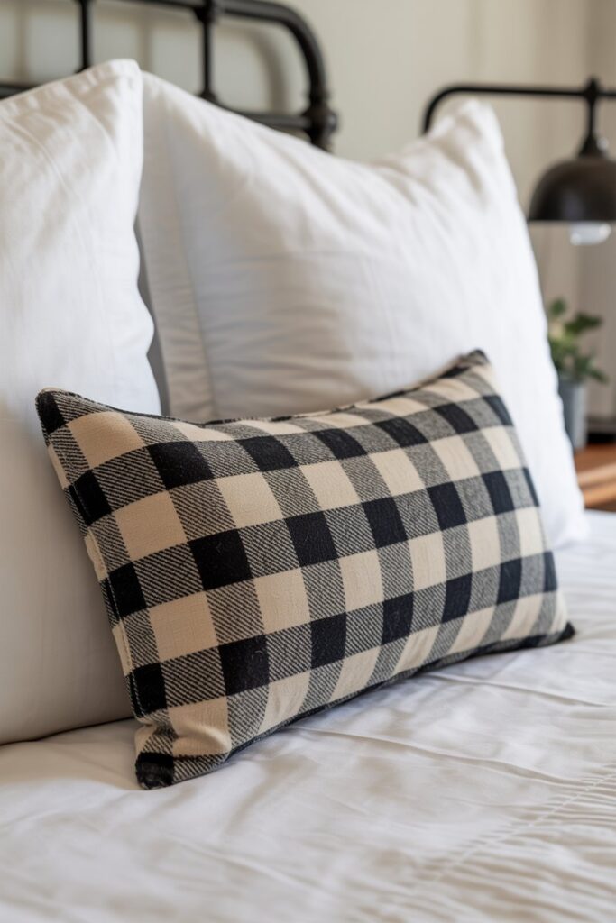 Subtle Buffalo Plaid Accents