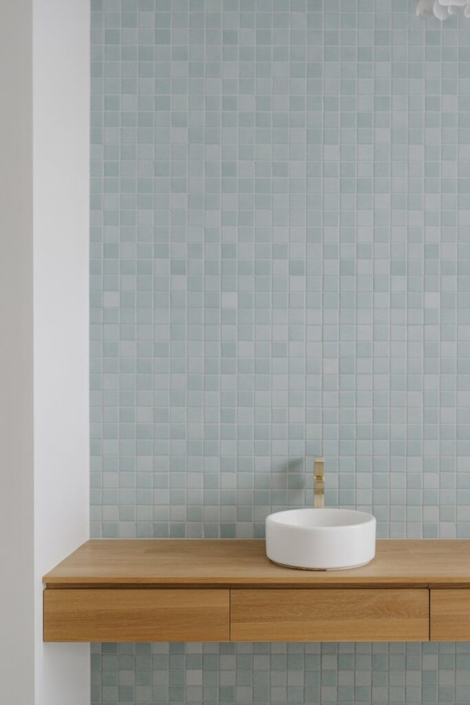 Subtle Color with Pastel Tiles