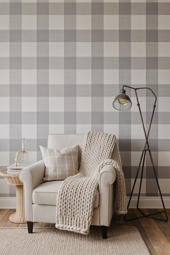 Subtle Grey Buffalo Check