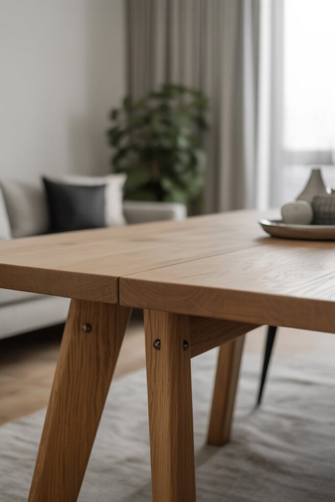 Subtle Industrial Details on Furniture