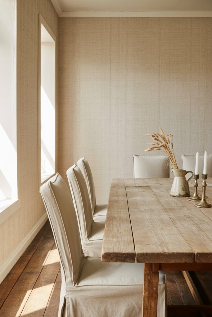 Subtle Linen Texture Wallpaper