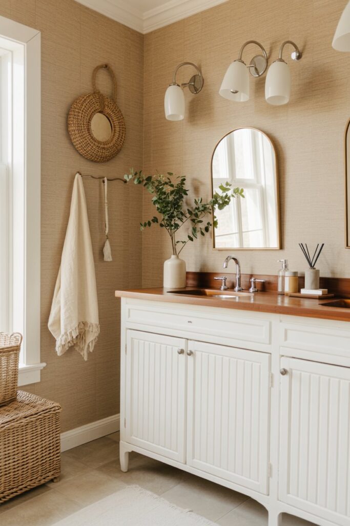 Textured Linen or Grasscloth Look