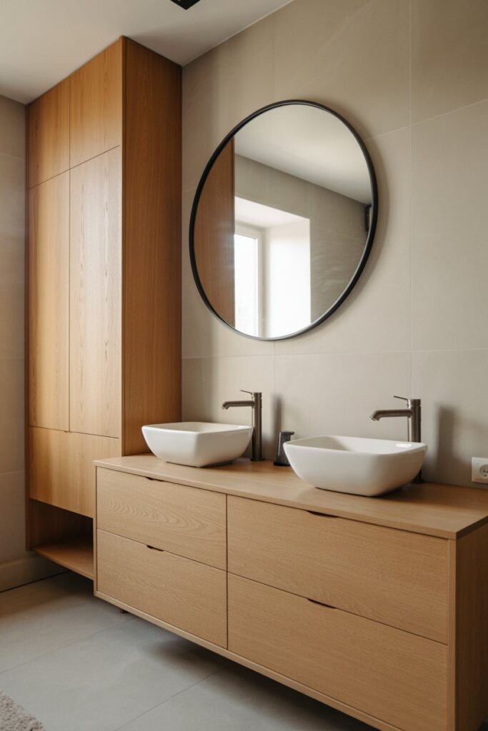 The Floating Oak Vanity