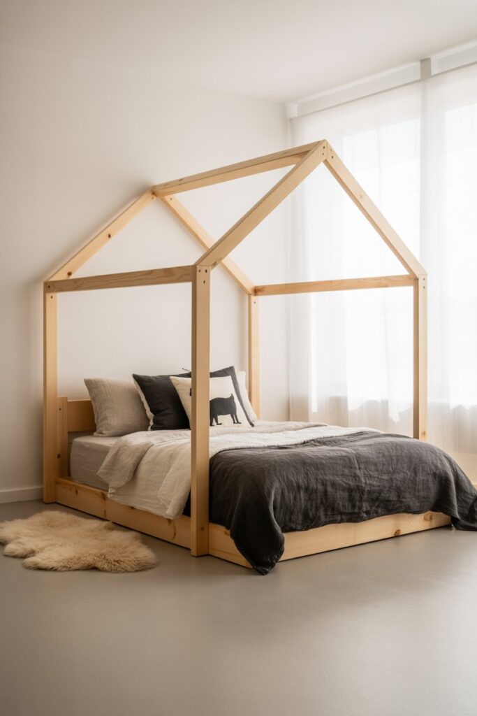 The House Silhouette Floor Bed or Frame