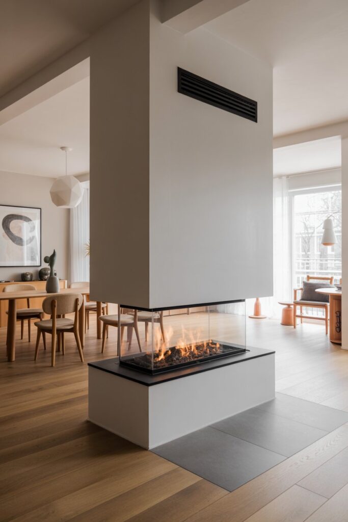  Two-Sided See-Through Fireplace